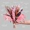 Natural Preserved & Dried 17 inch Flower Bouquet| Real Dried Flower Arrangements for Home, Office Decoration, Weddings, Pink Pampas, White Pampas, Lavender, Bunny Tails